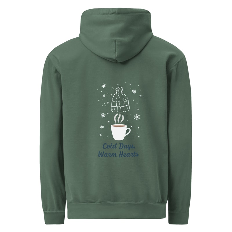 Cold Days Warm Hearts Garmentdyed Hoodie 9