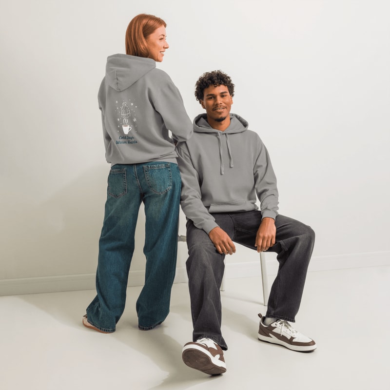 Cold Days Warm Hearts Garmentdyed Hoodie 23