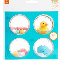 Baby and Toddler Bath Toy, 4 Count