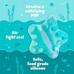 Bath Toy - Mold-Free Squeezable Sensory Baby Fidget Toy Without Holes, Starfish