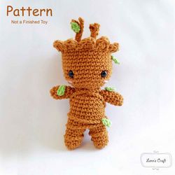 baby groot amigurumi crochet pattern