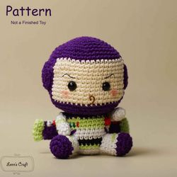 Toy Story Buzz Light Year amigurumi crochet doll pattern
