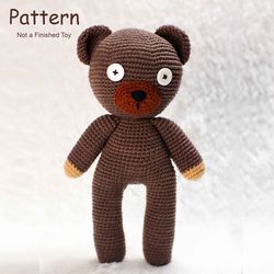 Mr. Bean teddy bear crochet amigurumi doll pattern