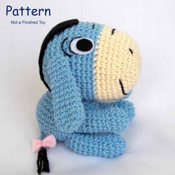 donkey eeyore amigurumi crochet pattern