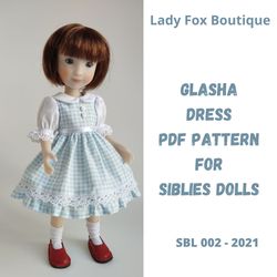Dress pattern for Siblies dolls by Ruby Red Fashion Friends