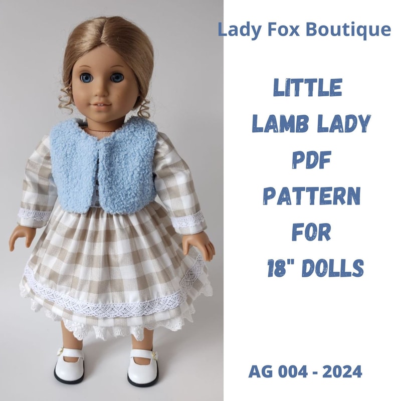 Dress And Vest Pattern For American Girl Doll 0