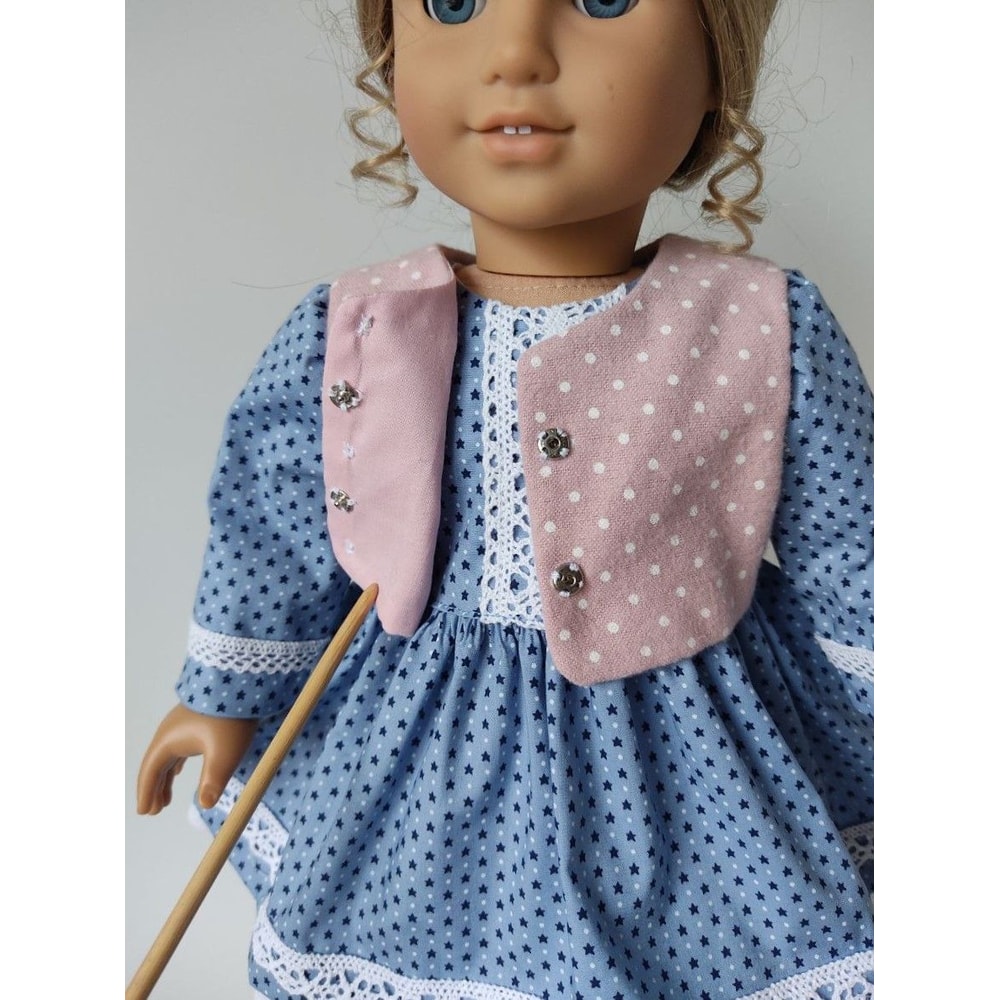Dress And Vest Pattern For American Girl Doll 3