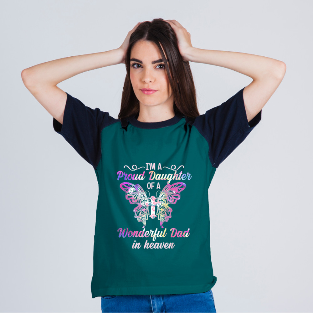 Im A Proud Daughter Of Wonderful Dad In Heaven Tee Cross.png