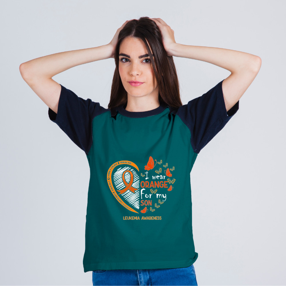 Leukemia Survivor I Wear Orange For My Son Butterfly Leukemia Cancer Awareness.png