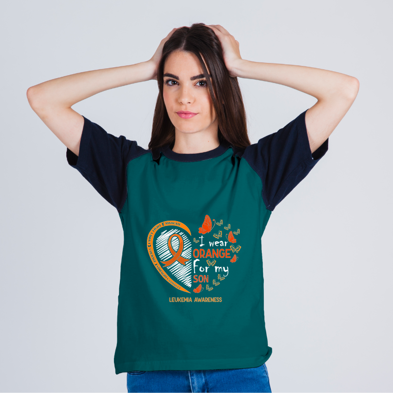 Leukemia Survivor I Wear Orange For My Son Butterfly Leukemia Cancer Awareness.png