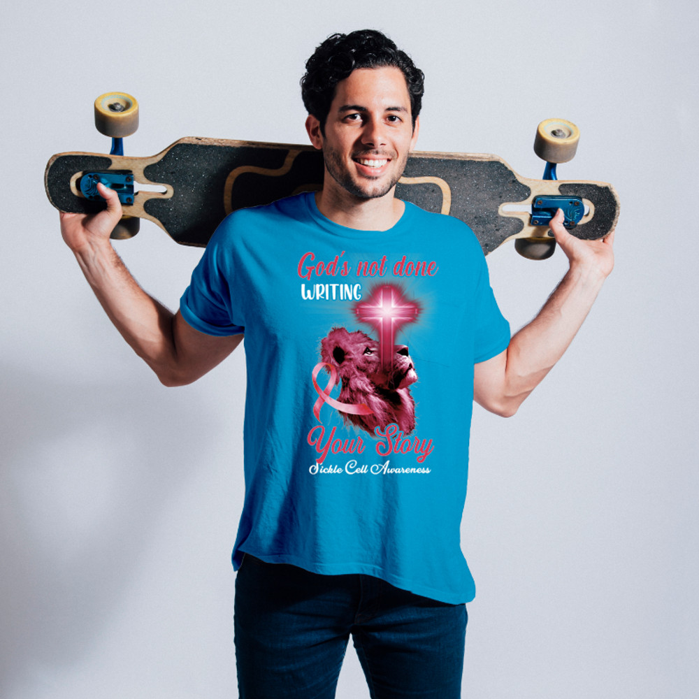 Lion Leo Christian Lion Cross Religious Quote Sickle Cell Awareness.png