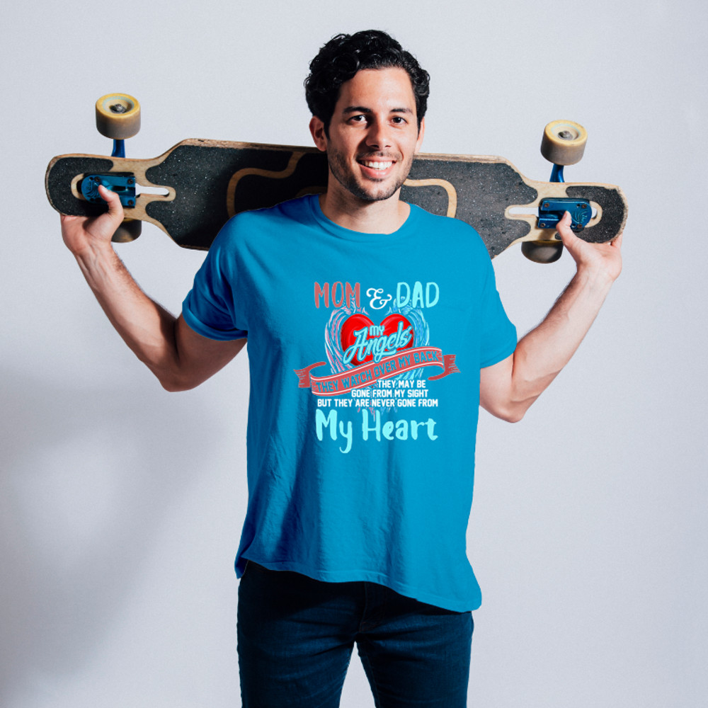Mom 2Dad My Angels Tee 2in memory of parents In Heaven.png