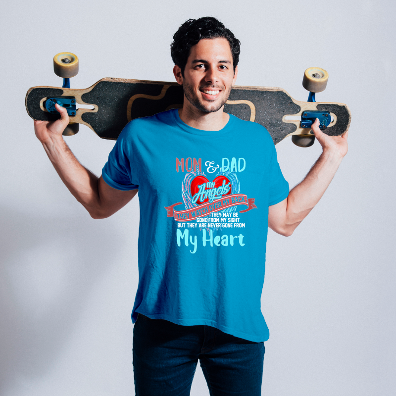 Mom 2Dad My Angels Tee 2in memory of parents In Heaven.png