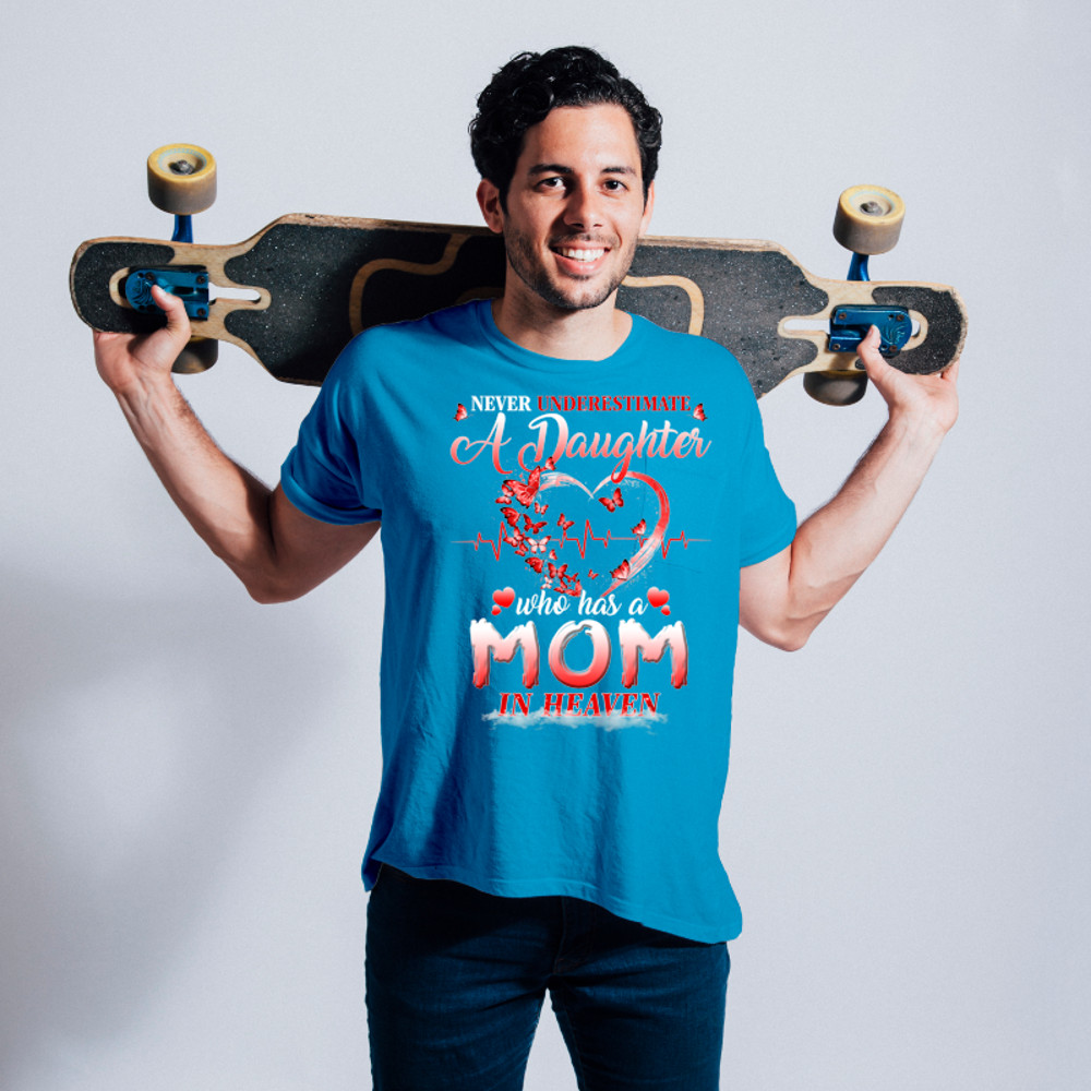 Never Underestimate A Daughter Who Has A Mom In Heaven.png