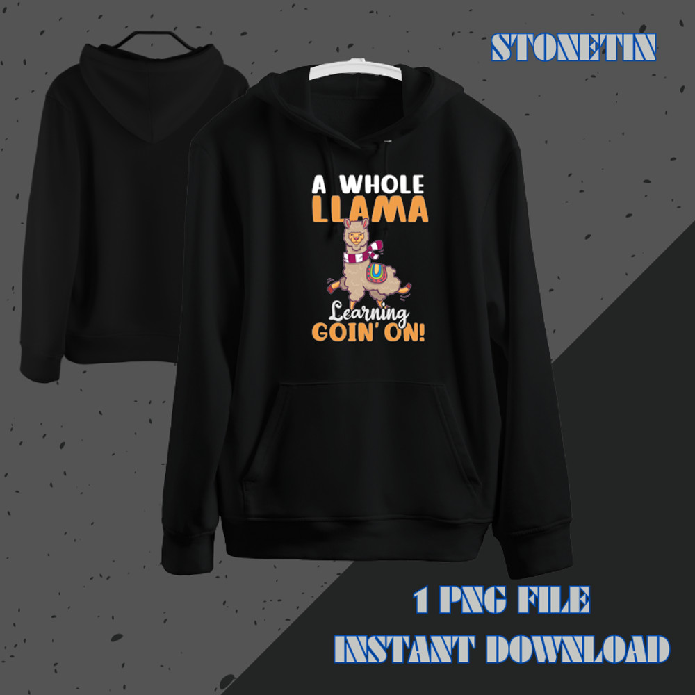 A Whole Llama Going On Design Funny Llama.png