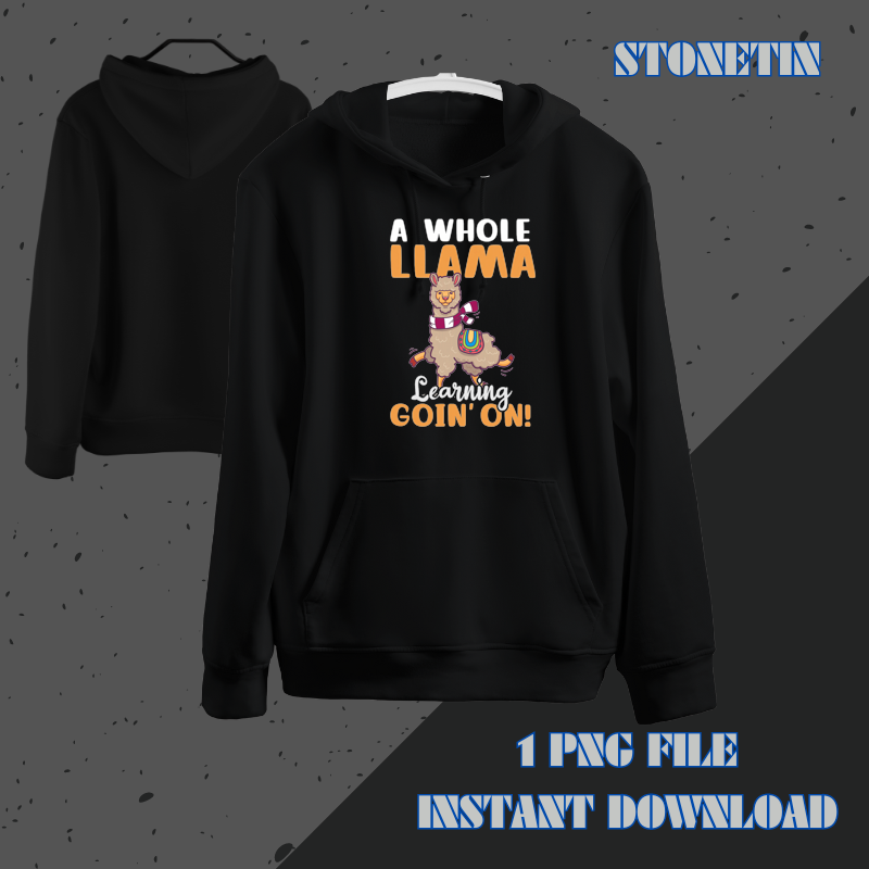 A Whole Llama Going On Design Funny Llama.png