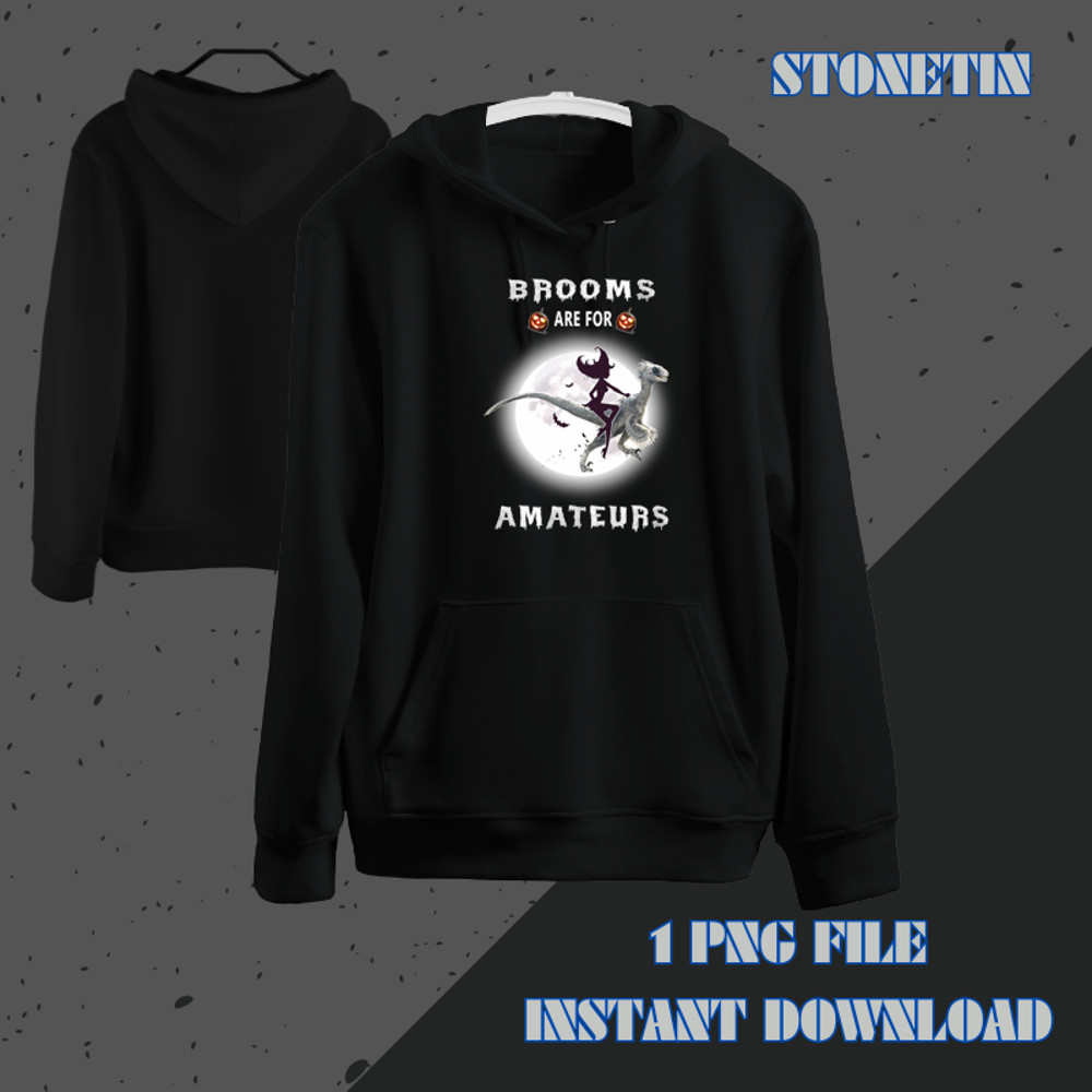 Brooms Are For Amateurs Horse Riding Funny Halloween Costume 21.png