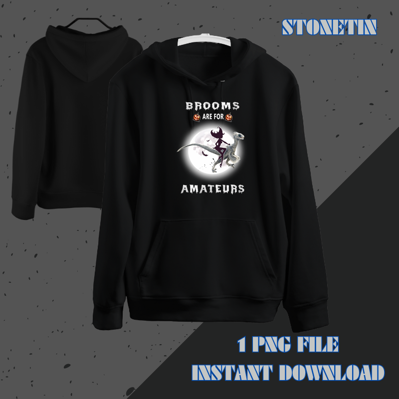 Brooms Are For Amateurs Horse Riding Funny Halloween Costume 21.png