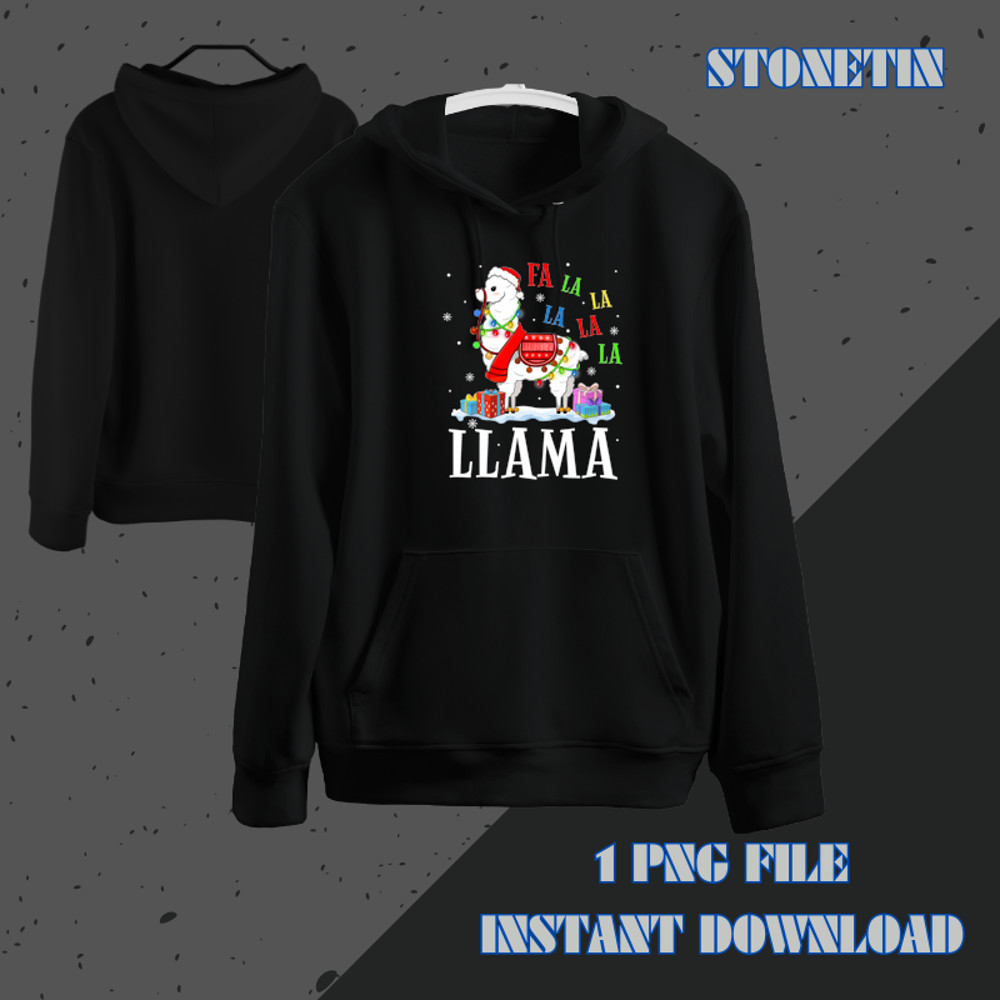 Christmas 2Outfit Fa La La Llama Funny Xmas Llama Lover.png