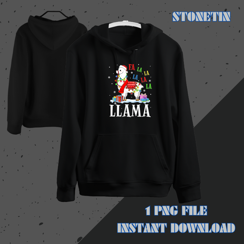 Christmas 2Outfit Fa La La Llama Funny Xmas Llama Lover.png