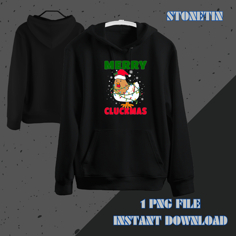 Christmas Chicken Merry Cluckmas Funny Farmer.png