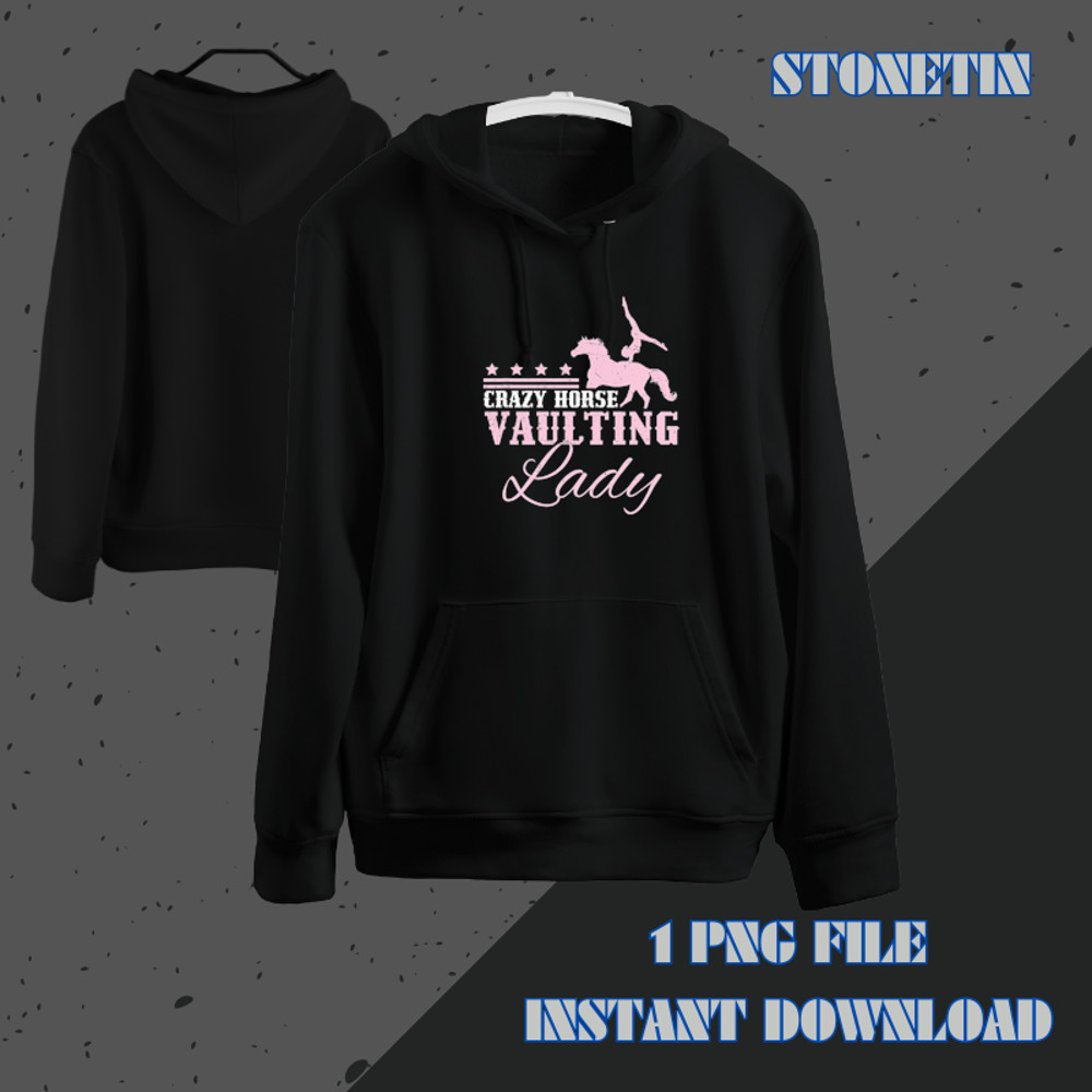 Crazy Horse Vaulting Lady Funny Horse Vaulting Girl.png