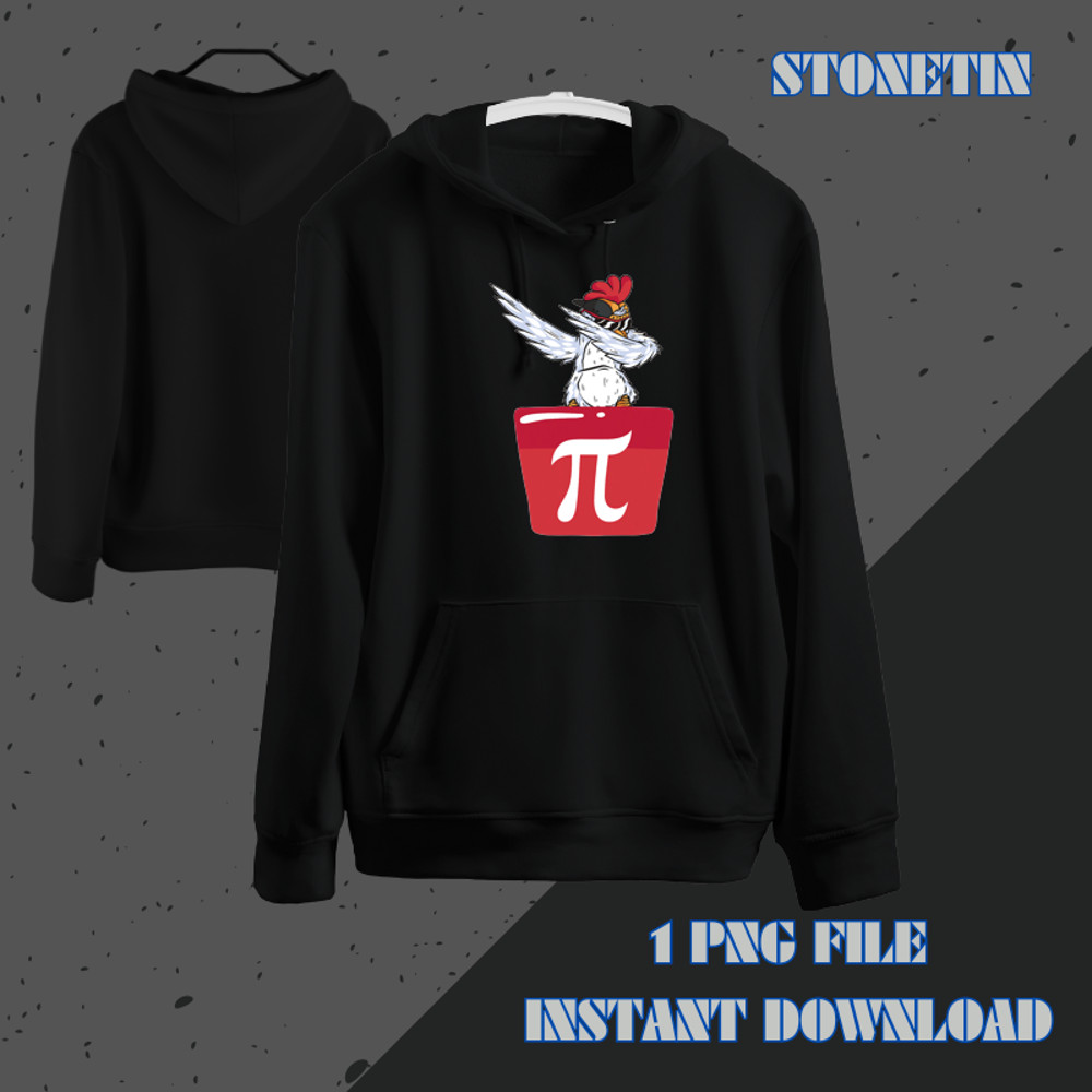 Dabbing Chicken Pot Pi Funny Math Teacher Chicken Lover.png