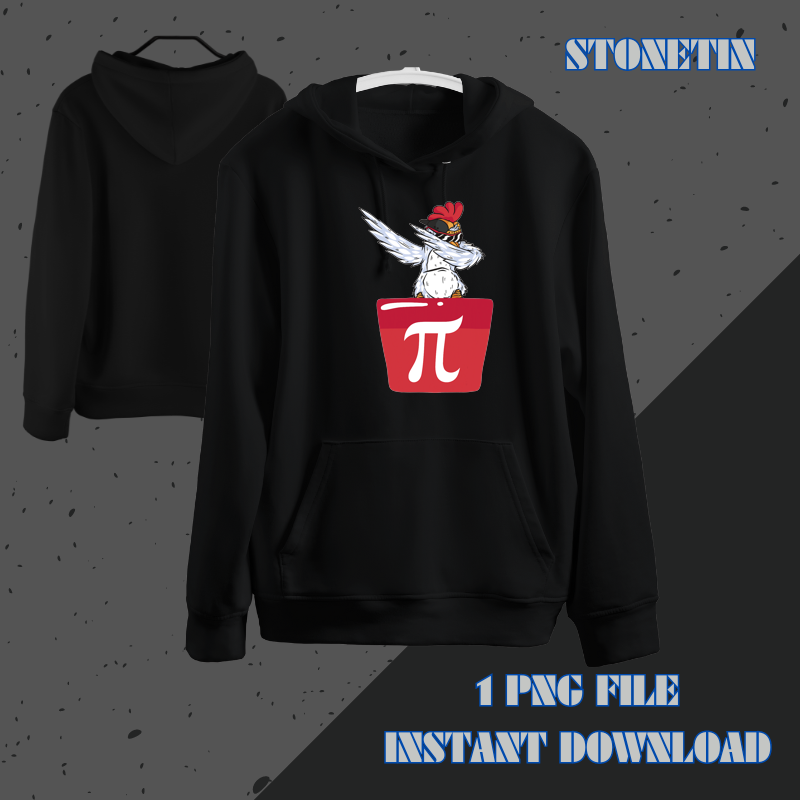 Dabbing Chicken Pot Pi Funny Math Teacher Chicken Lover.png