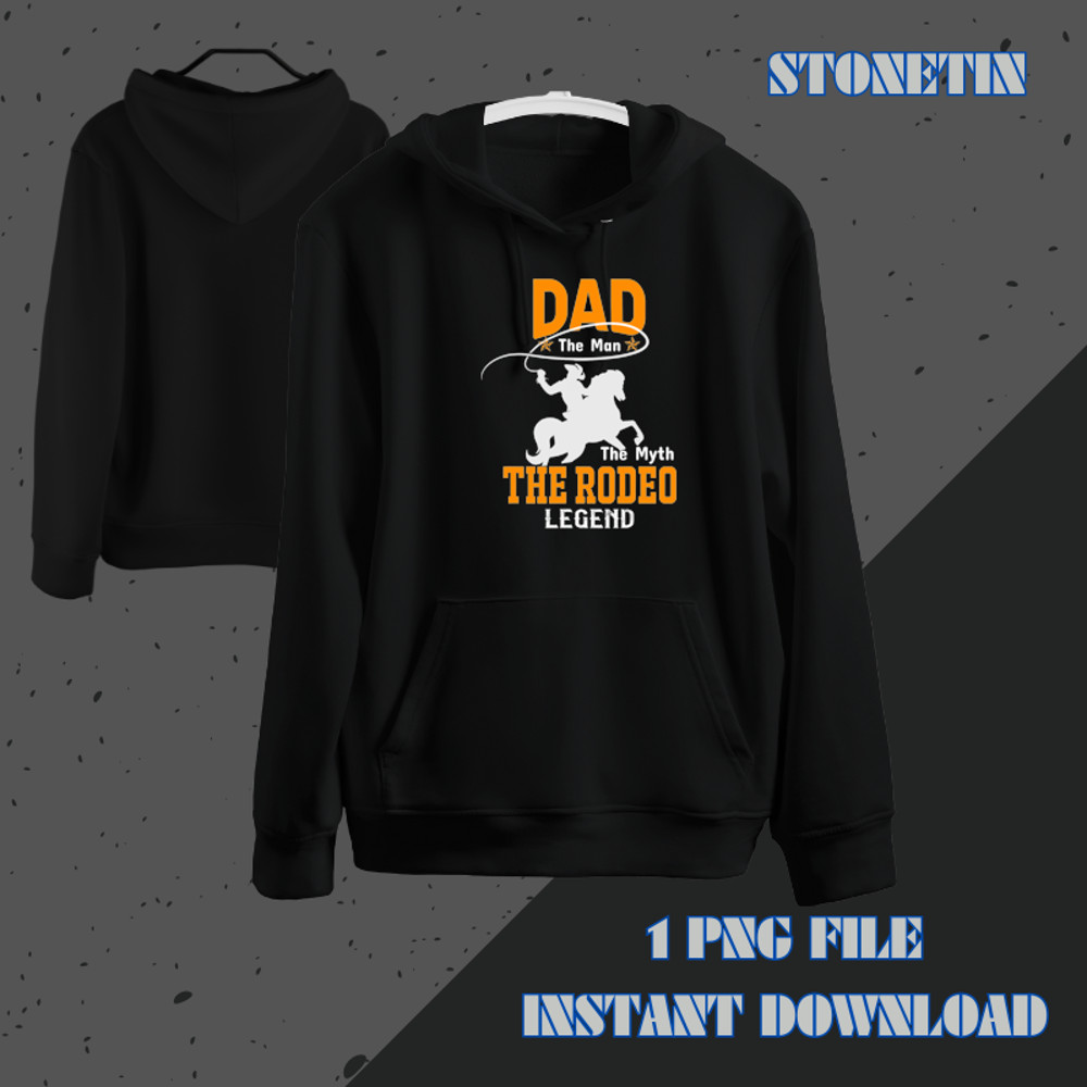 Dad The Men The Myth The Rodeo Legend Horse Funny Fathers Day.png