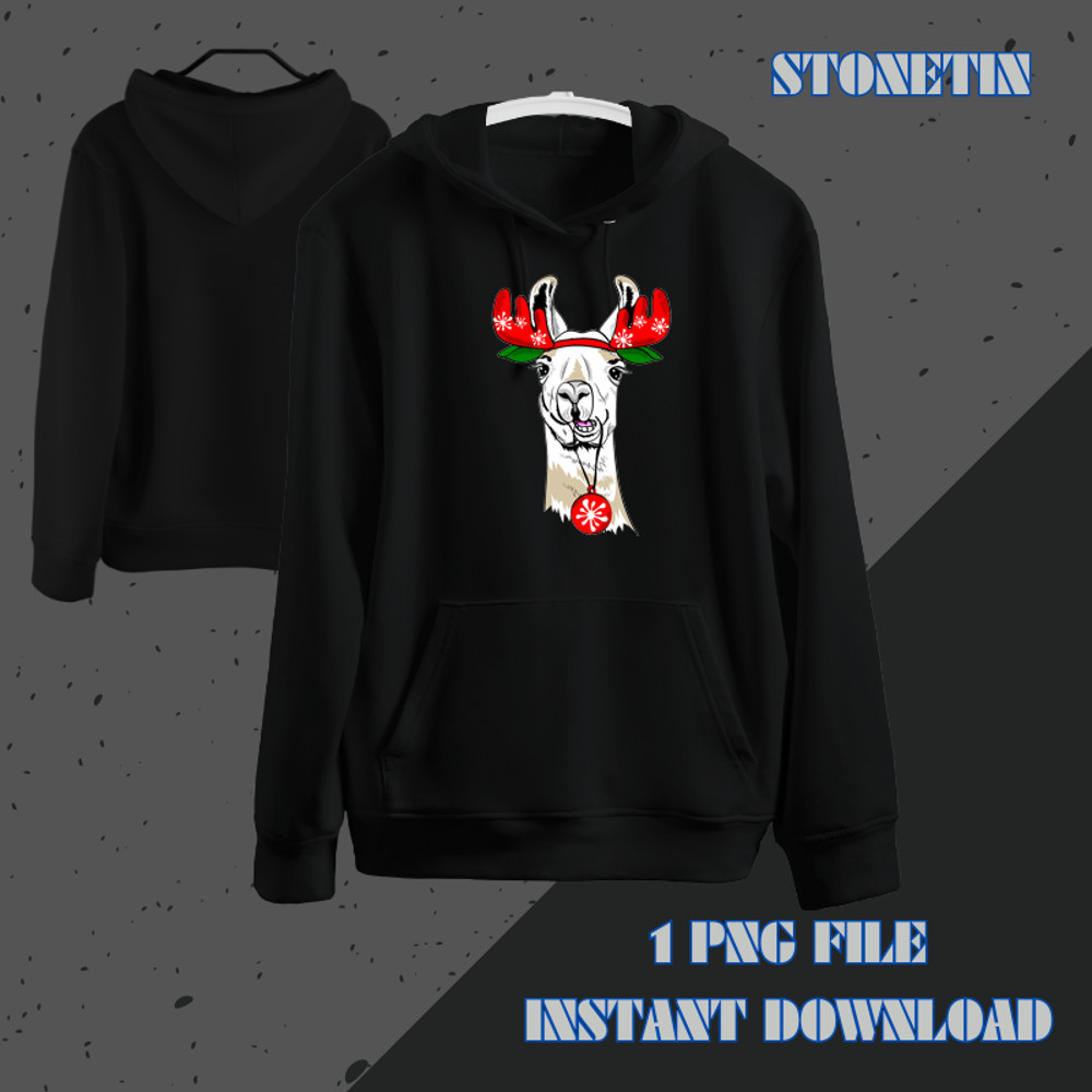 Enjoy Cool Funny Christmas Llama Let It Snow Graphic Anime 21.png