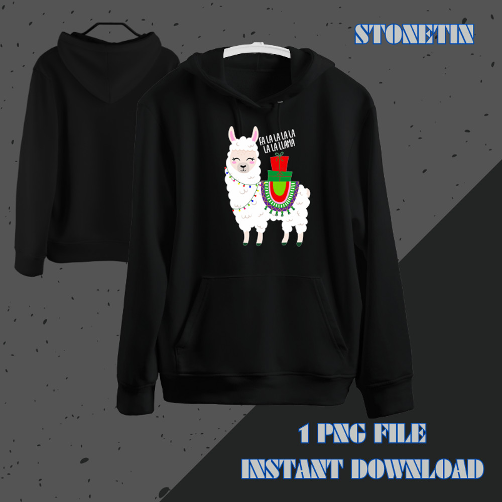 Fa La La Llama Funny Llama Christmas Women Men Kids.png
