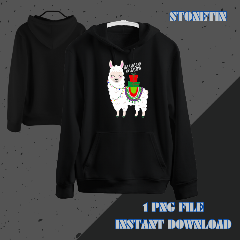 Fa La La Llama Funny Llama Christmas Women Men Kids.png
