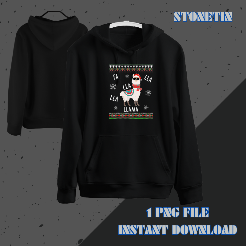 Fa La La Llama Sunglasses Funny Christmas Ugly Xmas Boy Girl.png