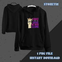 first grade no prob llama teacher funny graphic llama lover