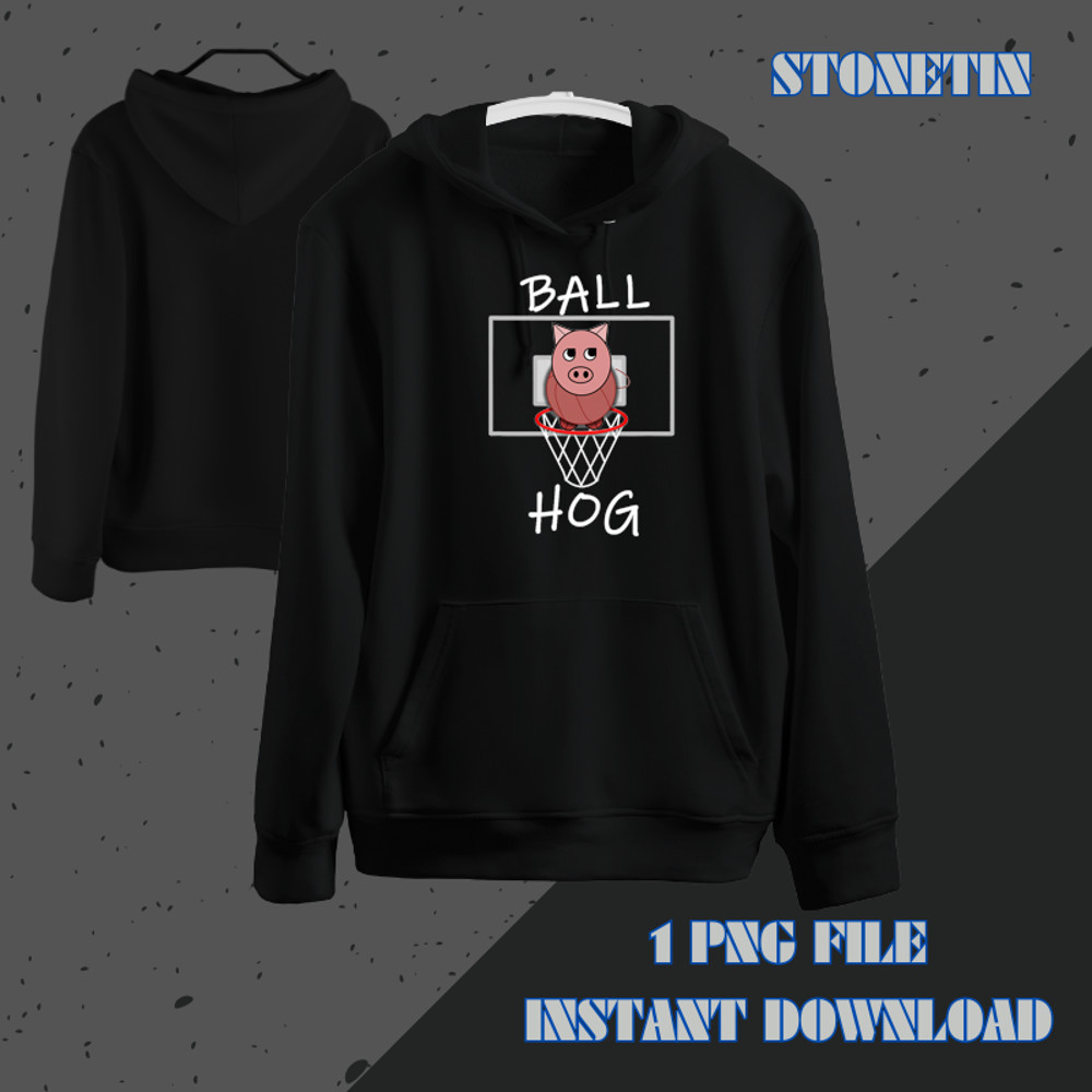 Funny Basketball Pig Ball Hog Sports Novelty Hoop Design.png
