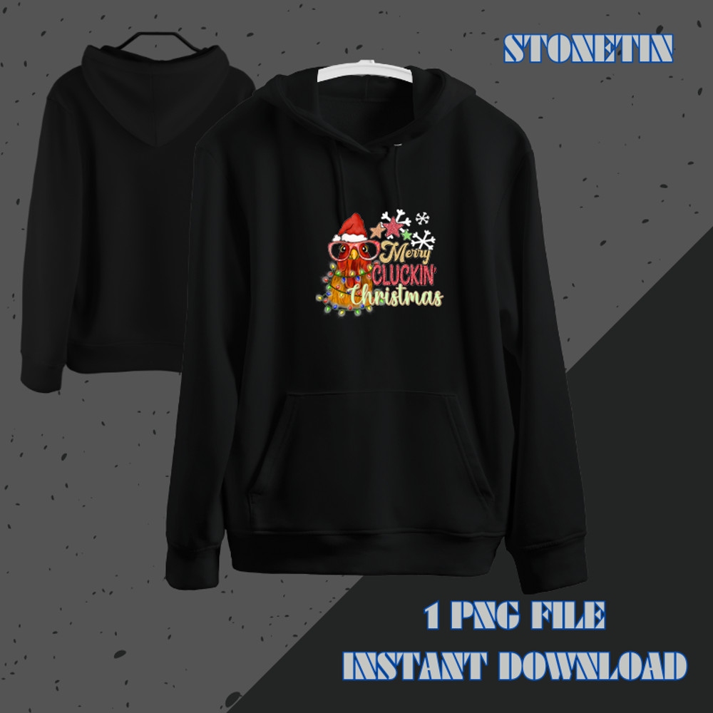 Funny Chicken Christmas Merry Clukin Xmas Farmer.png