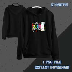 funny hello fourth grade llama back to school first day