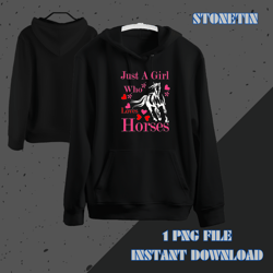 funny horse animal lover tee just a girl who loves horses