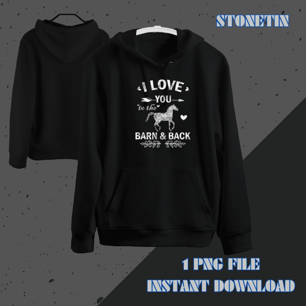Funny horse lover tee I Love You To The Barn 2Back Horse Lo.png