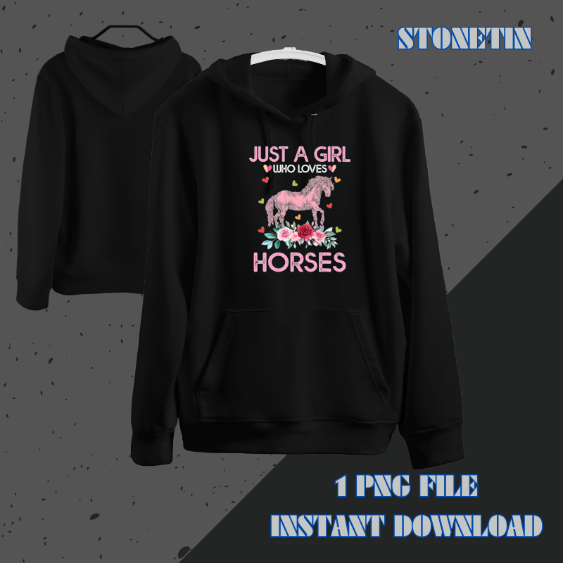 Funny Horse Shirt For Women Just A Girl Who Loves Horses.png
