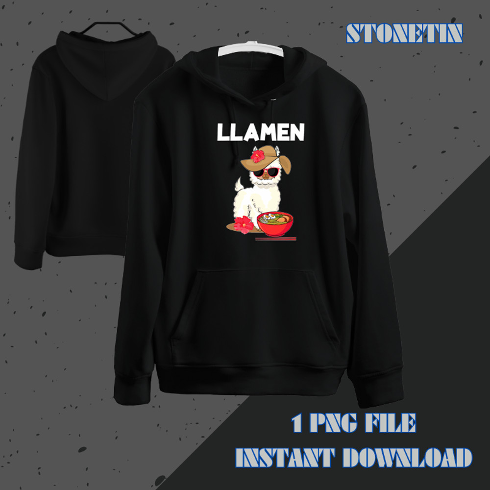 Funny Japanese Llamen Ramen Noodles Kawaii Cute Llama Ramen.png
