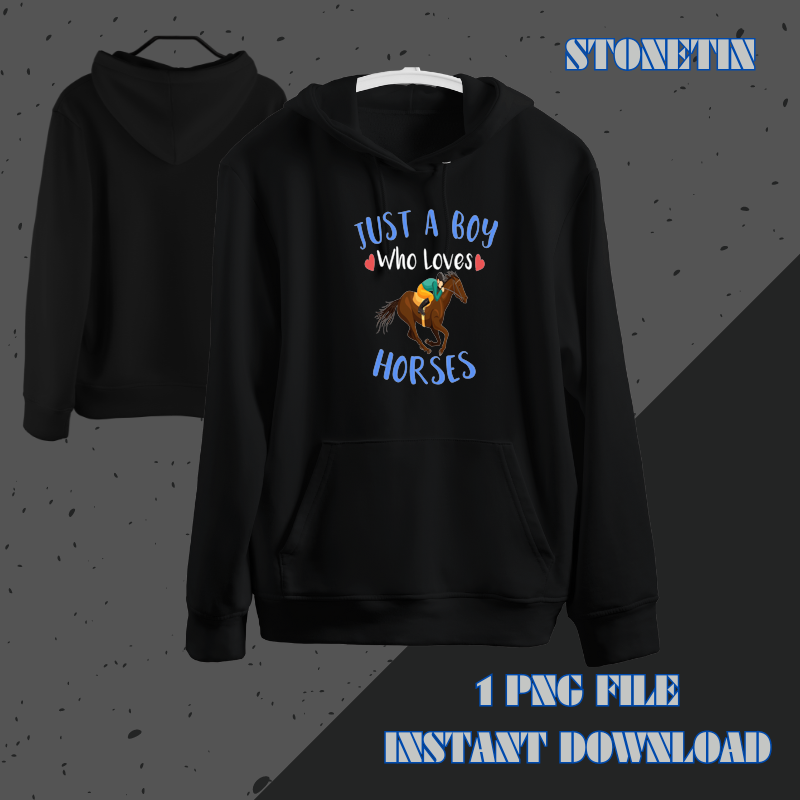 Funny Just A Boy Who Loves Horses.png