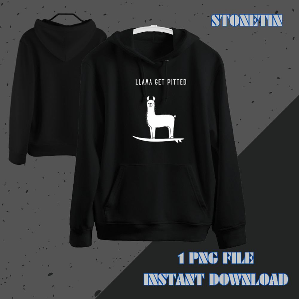 Funny Llama On A Surfboard Hilarious Gift For Surfers.png