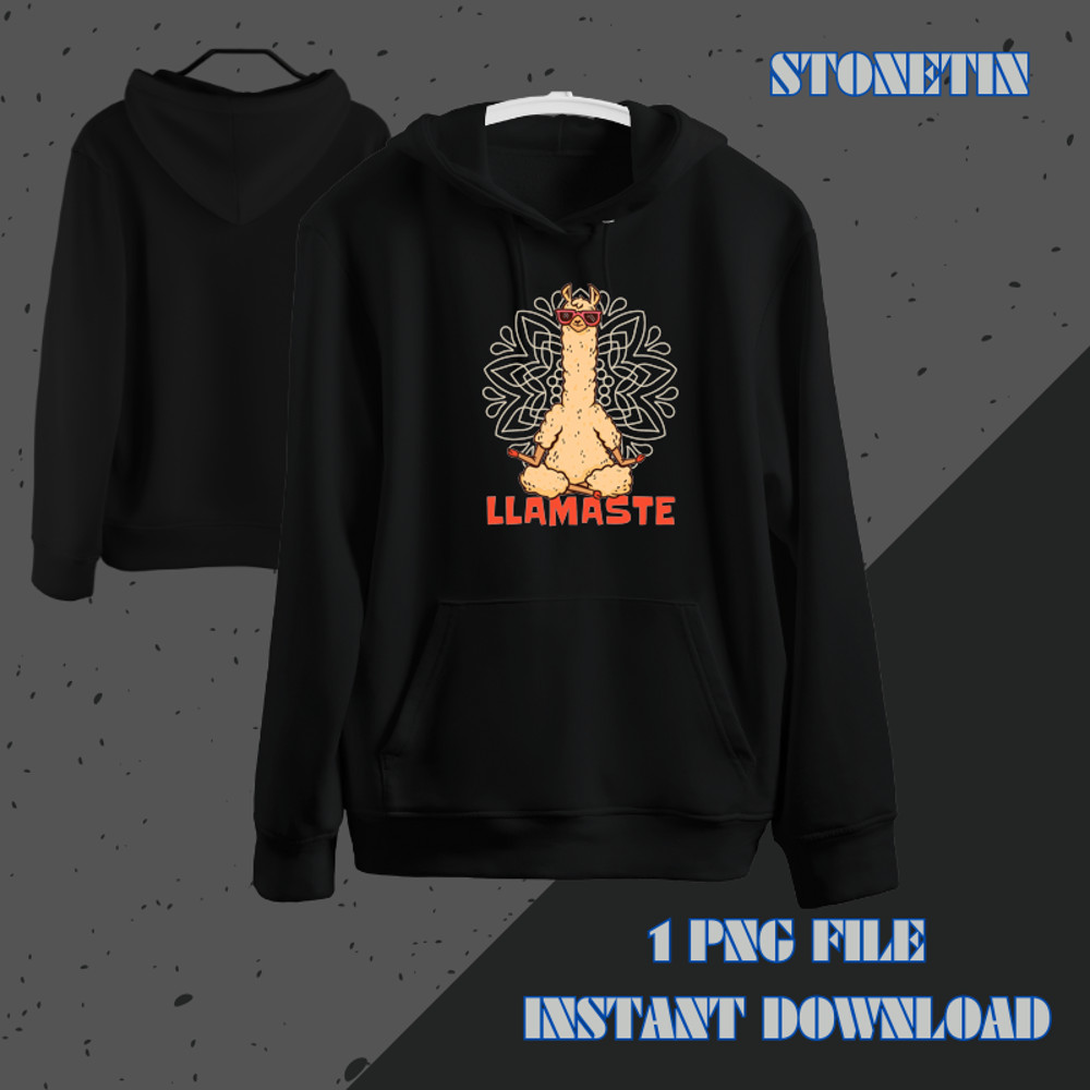 Funny Llama Yoga Lamaste Namaste Meditation.png