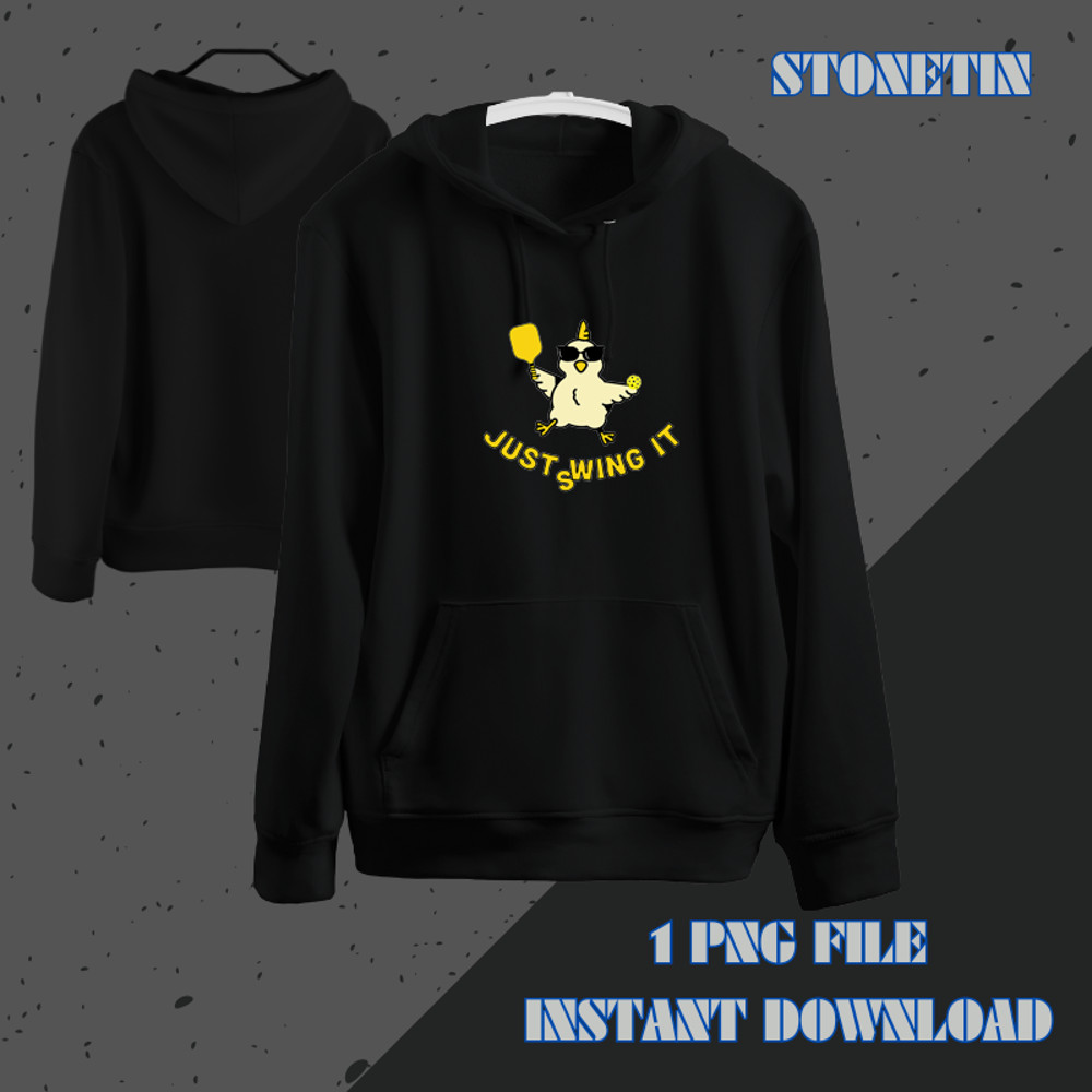 Funny Pickleball Chick Shirts Just Wing Swing It.png