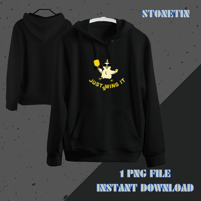 Funny Pickleball Chick Shirts Just Wing Swing It.png