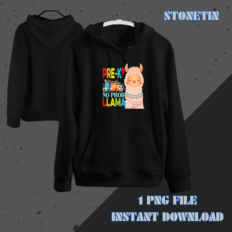 Funny PreK No Prob Llama Back To School First Day 22.png