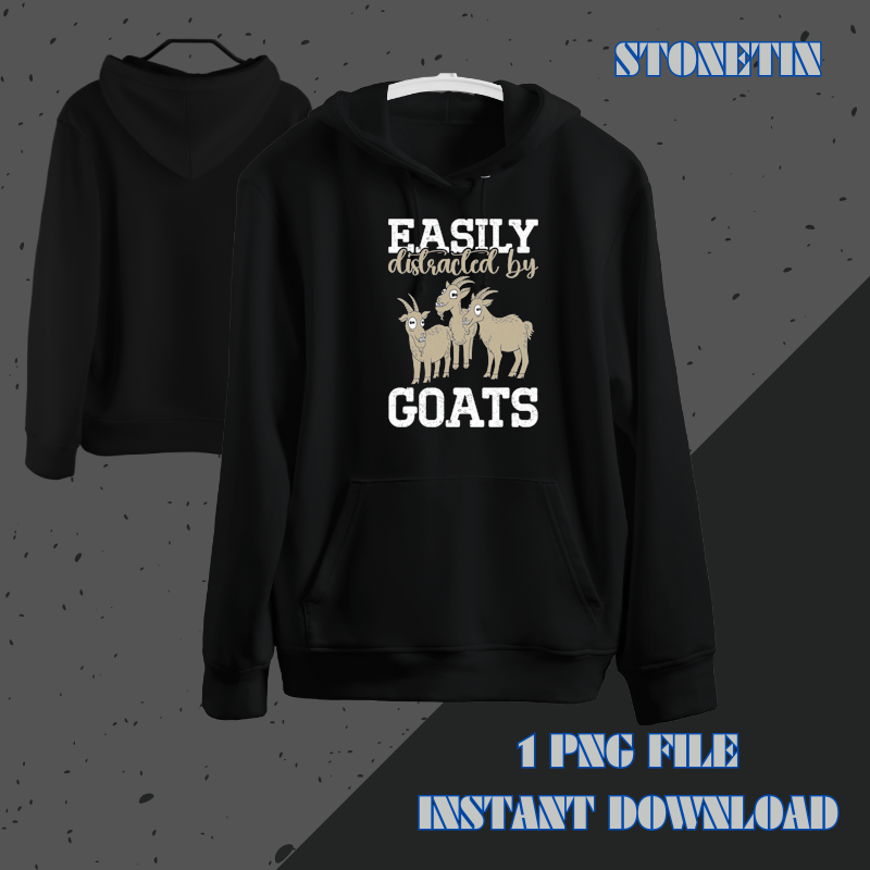 Goat Owner Funny Easily Distracted By Goats.png
