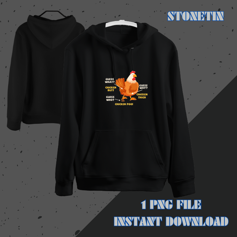 Guess What Chicken Butt Funny Chicken Lover Poultry Farmer.png