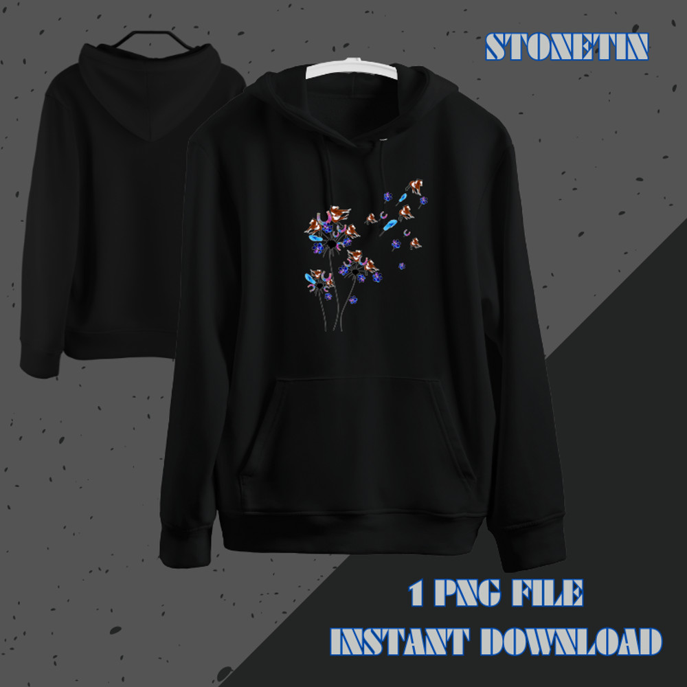 Horse Dandelion Water Color Funny Gift For Horse Lovers.png